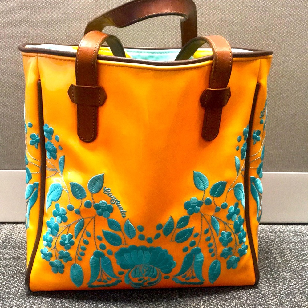Consuela Orange & Turquoise Dream Valentina Tote